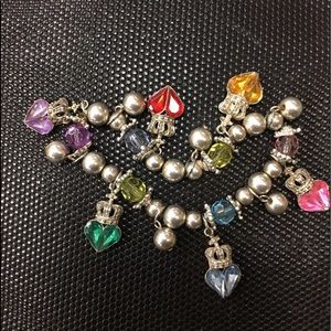 PRINCESS Diamond Cut Glass Assortment/Metal Crowns